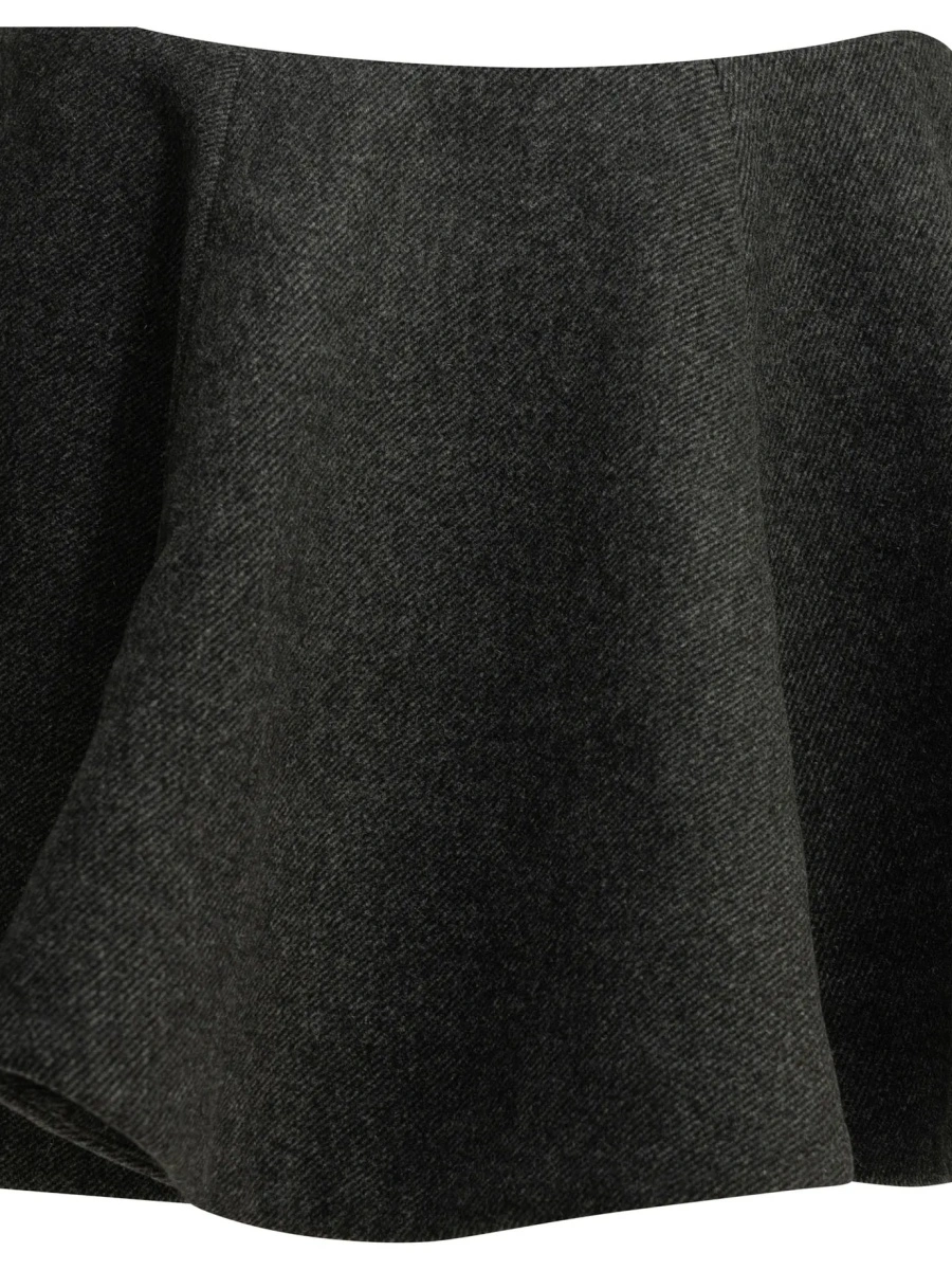 Fuste Flared wool miniskirt - Img 3