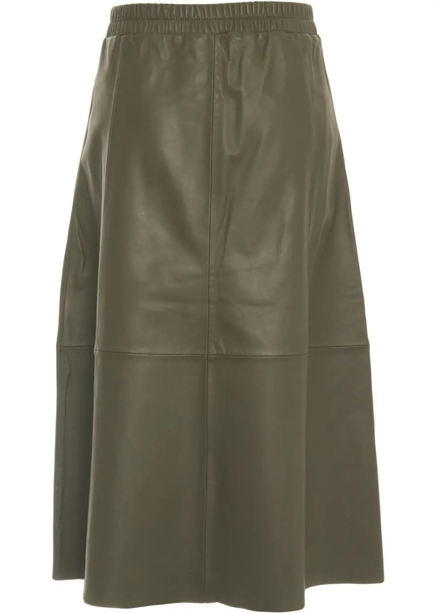 Fuste Leather midi skirt 'Nahee' - Img 4