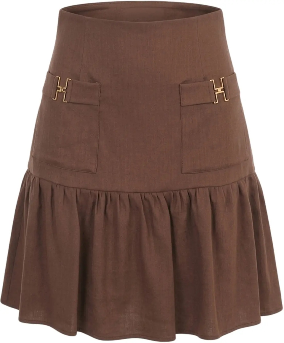 Fuste Linen blend mini skirt - Img 2