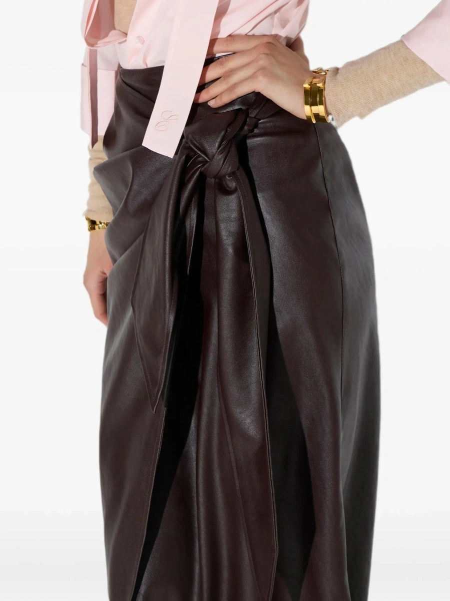 Fuste Midi skirt in leather look - Img 9