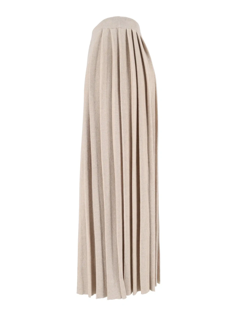 Fuste PLATINUM PLEATED KNIT MIDI SKIRT - Img 2