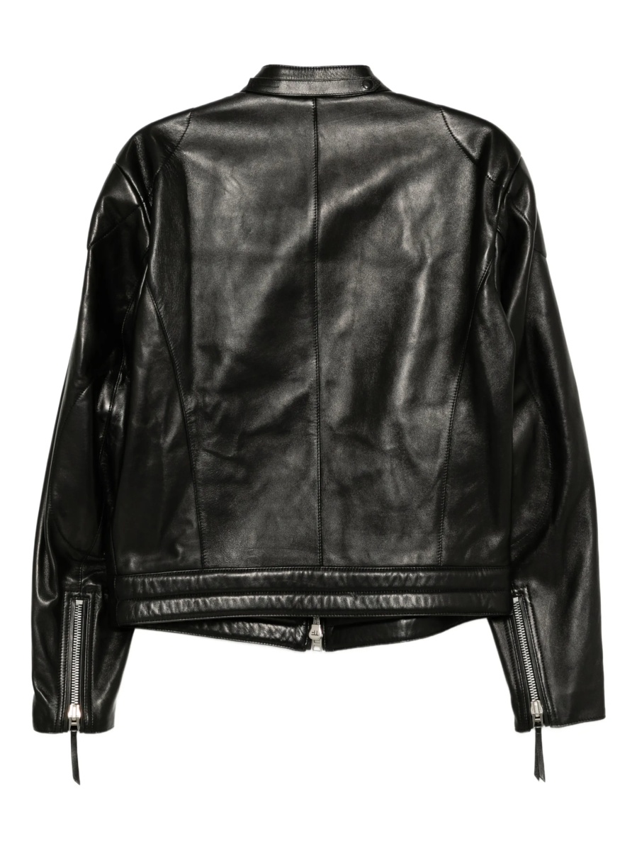 Geaca biker Tom Ford neagra din piele - Img 2