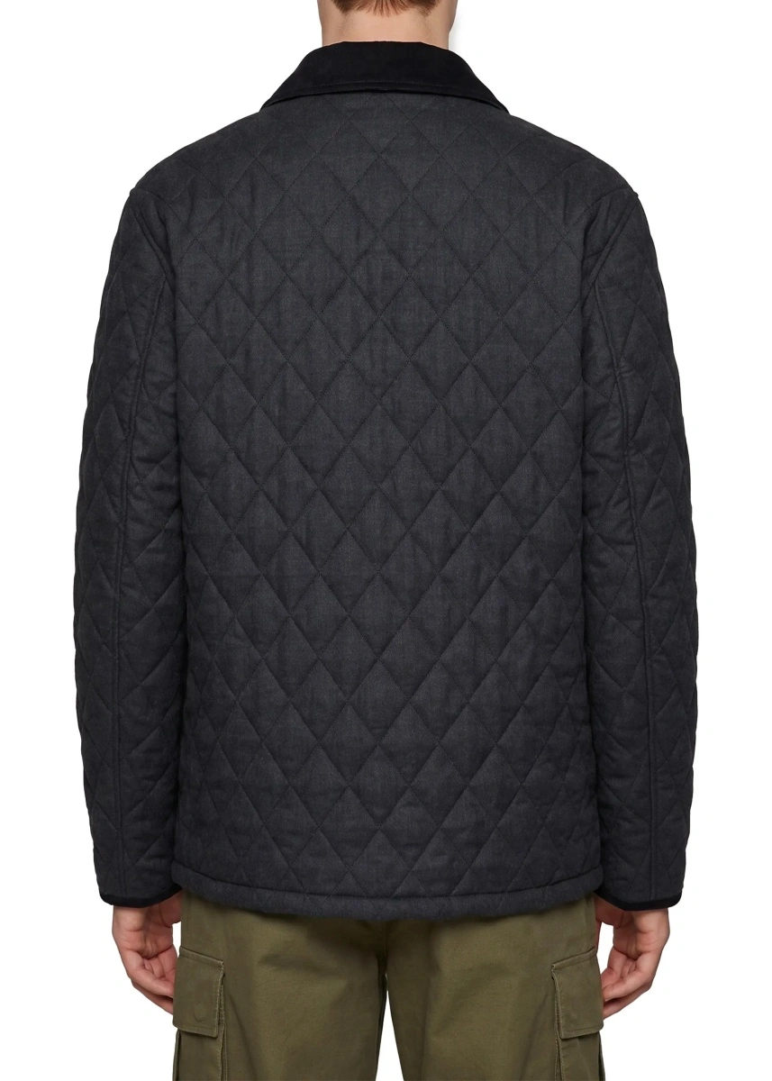 Geaca bomber Burberry neagra din nylon - Img 3