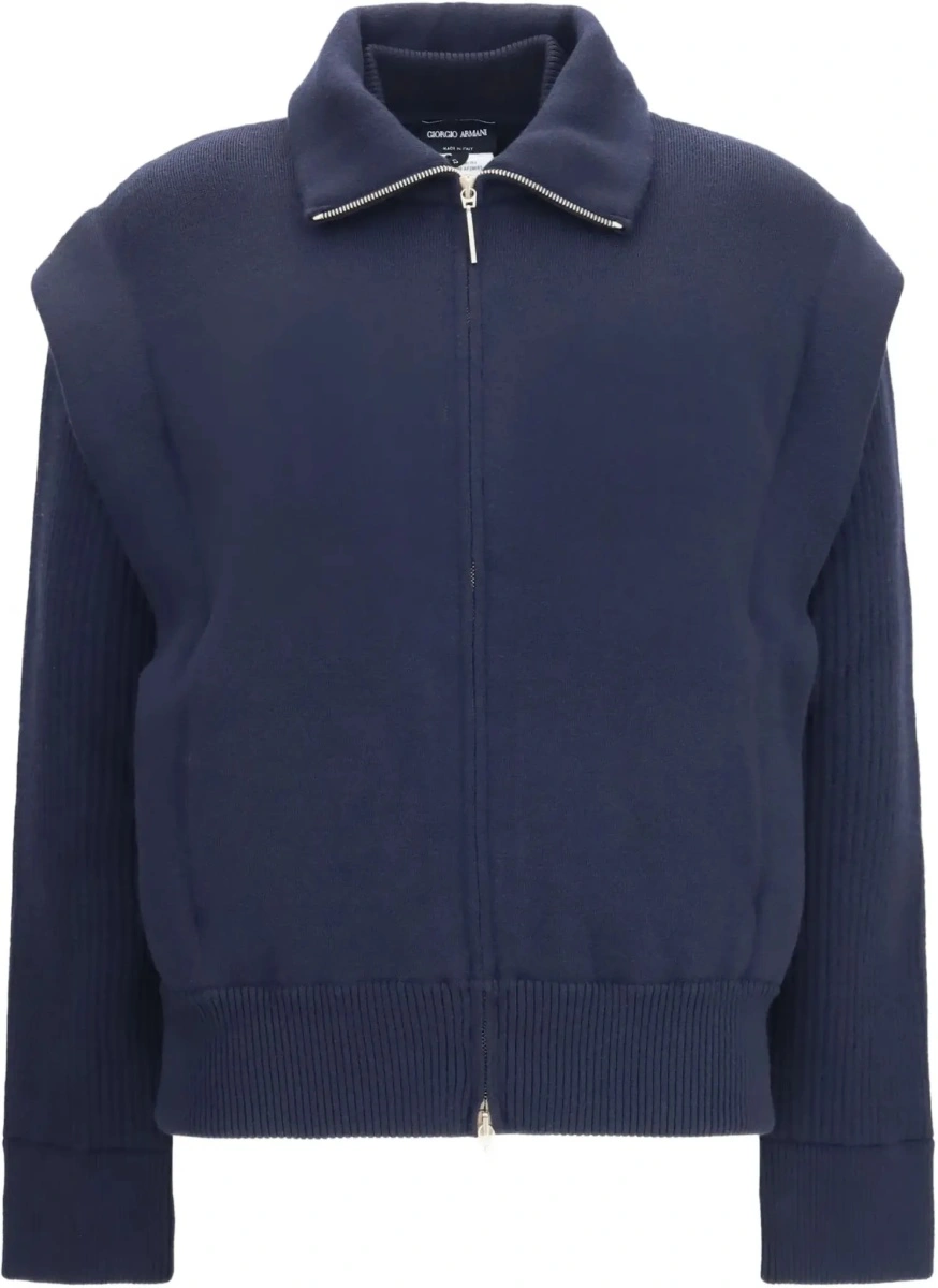 Geaca bomber Giorgio Armani multicolor din lana virgina - Img 6