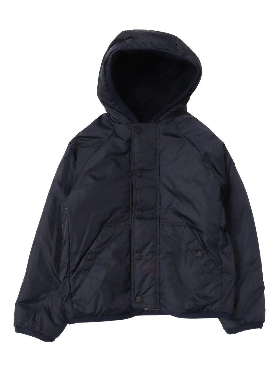 Geaca bomber Moncler Grenoble neutra din polyester si modacrylic - Img 4