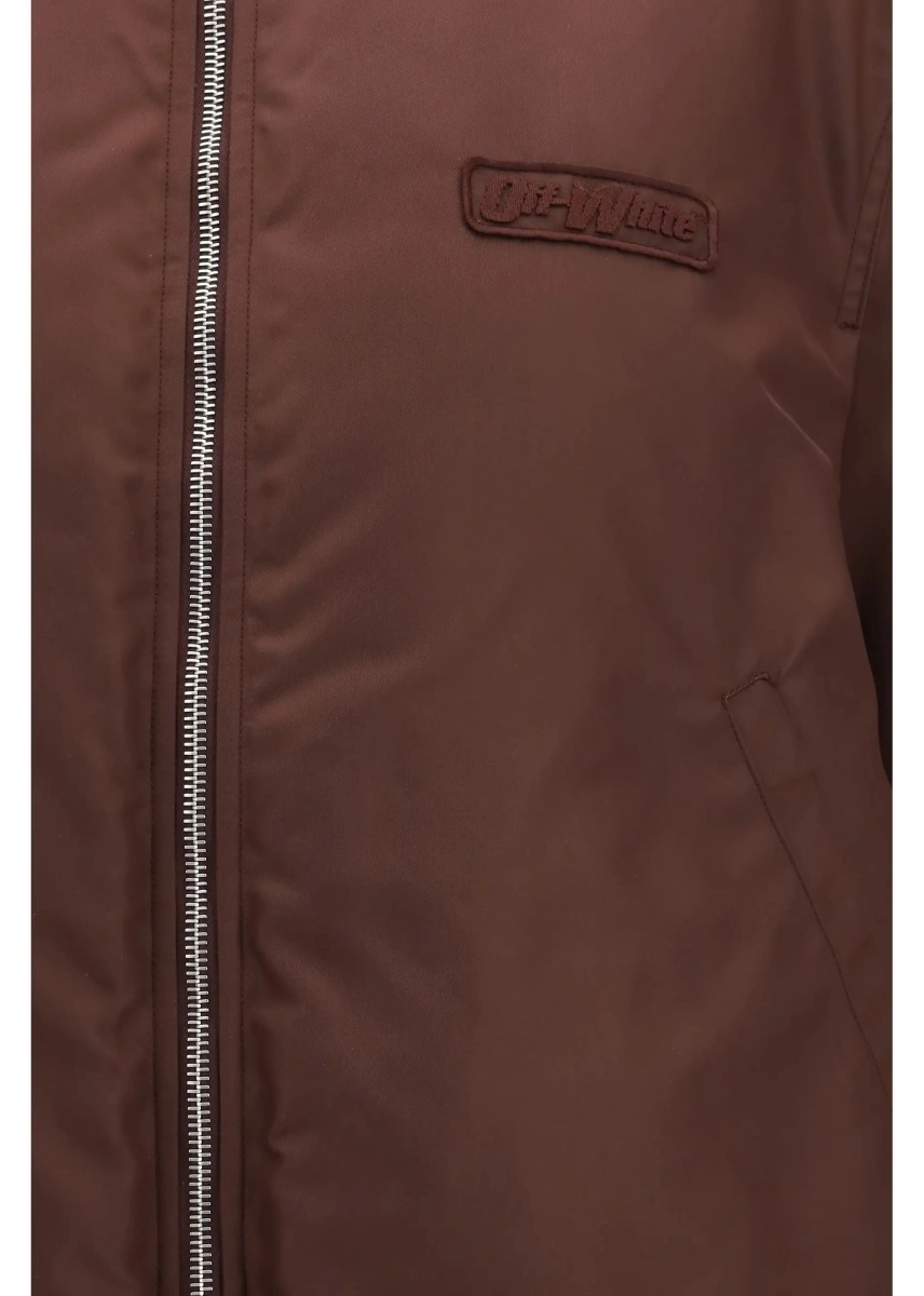 Geaca bomber Off-White multicolor din nylon - Img 3