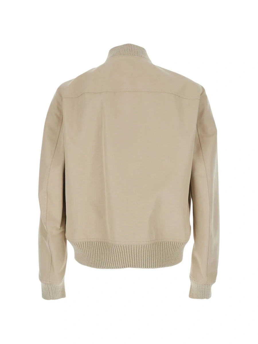 Geaca bomber Rick Owens bej din bumbac - Img 4