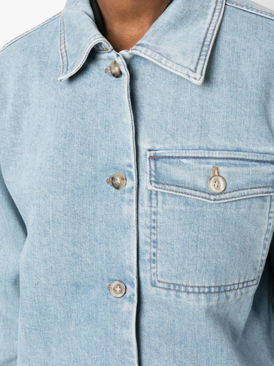 Geaca de blugi A.P.C. albastra - Img 5