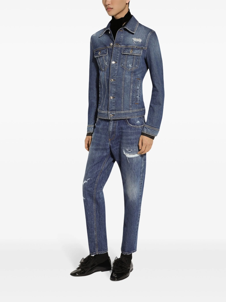 Geaca de blugi Dolce &amp; Gabbana albastra - Img 3