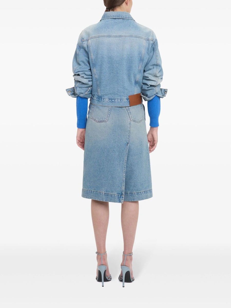 Geaca de blugi Victoria Beckham albastra - Img 4