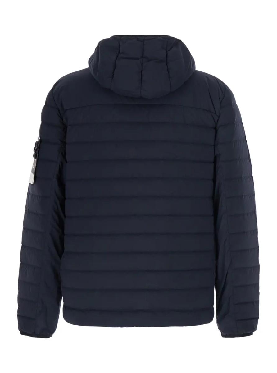 Geaca de Iarna Down jacket with high collar and long sleeves in Tech Fabric Blue Men - Img 2