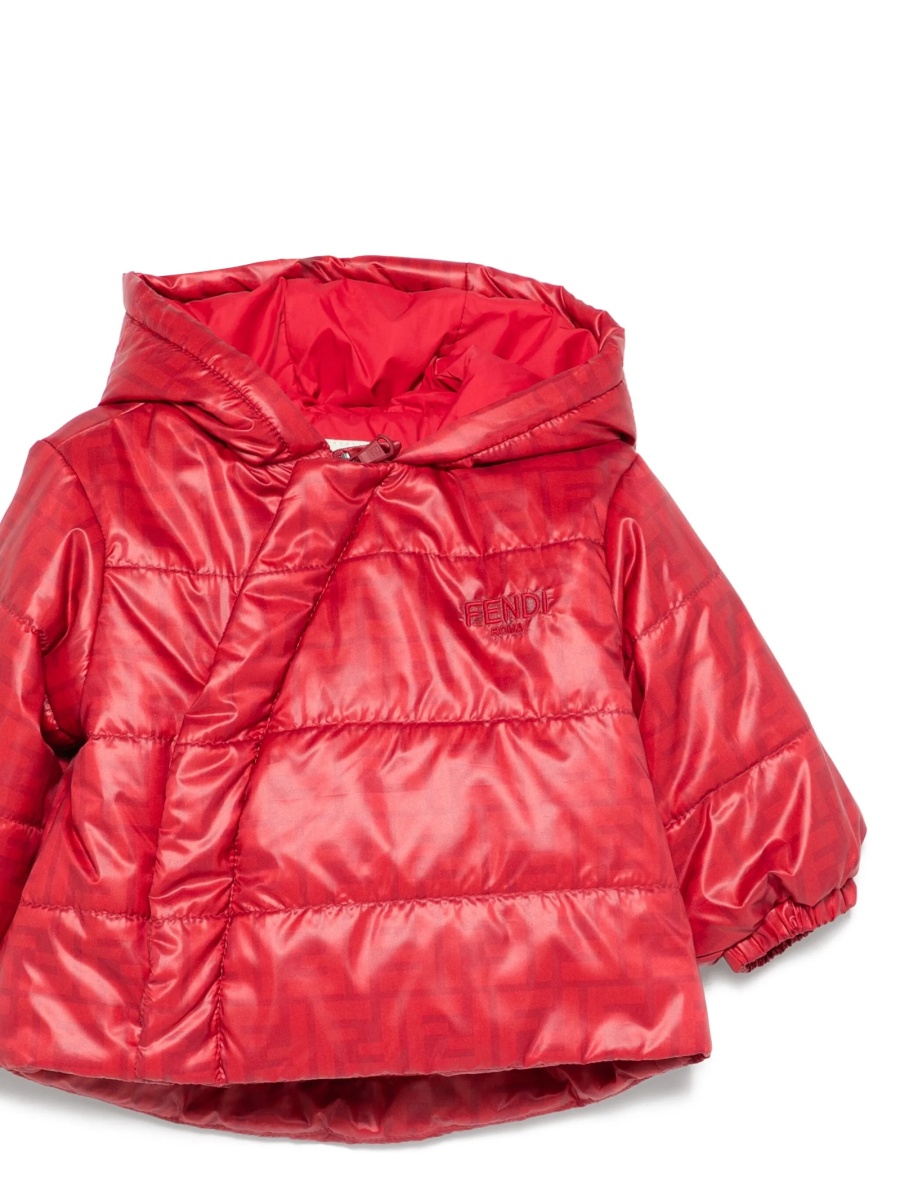 Geaca de iarna Fendi rosie din polyester - Img 3