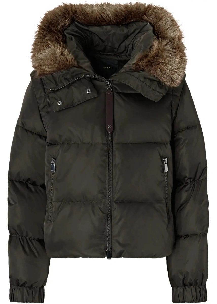 Geaca de Iarna Godetia padded Down Jacket with faux fur - Img 5