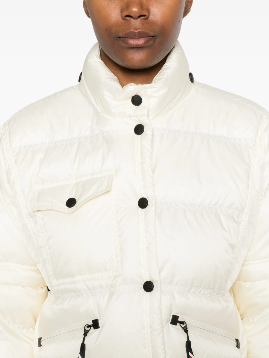 Geaca de iarna Moncler Grenoble alba din poliamida - Img 5