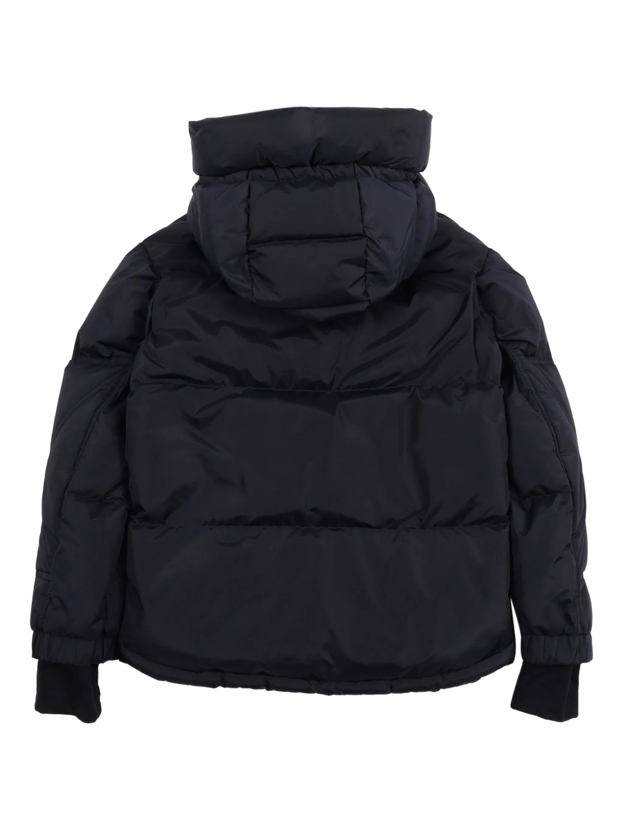 Geaca de iarna Moncler Grenoble albastra din poliamida si spandex/elastan - Img 2