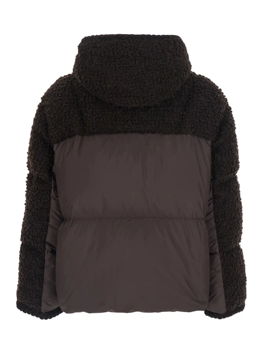 Geaca de iarna Moncler maro din lana - Img 2