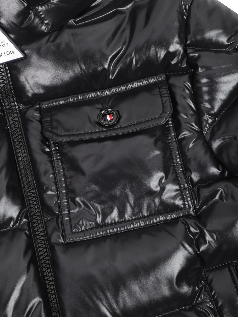 Geaca de iarna Moncler neagra din poliamida - Img 3