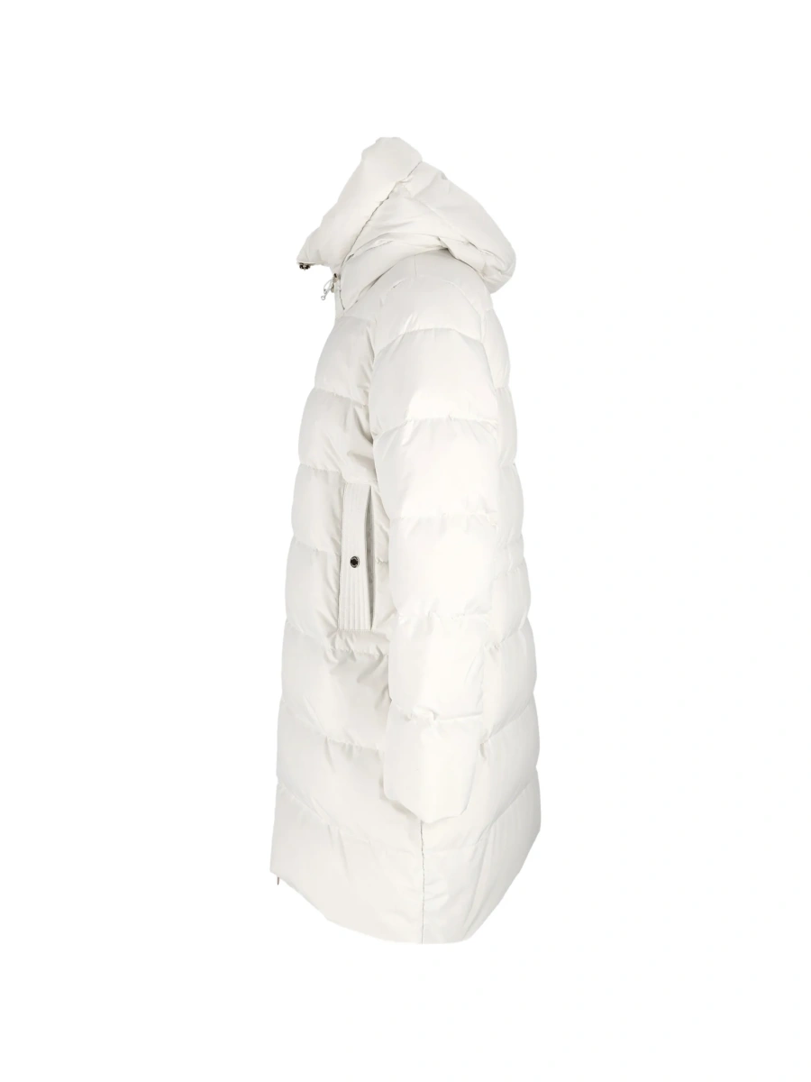 Geaca de iarna Moorer alba din polyester - Img 3
