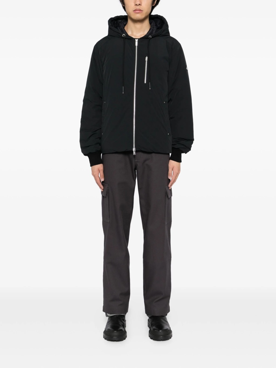 Geaca de iarna Moose Knuckles neagra din elastan si nylon - Img 2