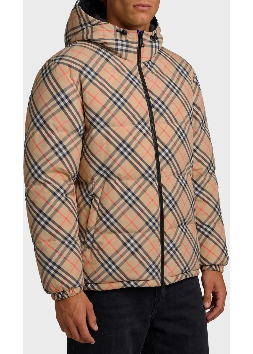 Geaca de Iarna Reversible Snowdonia Check Down Jacket - Img 2