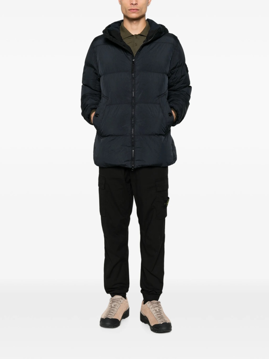 Geaca de iarna Stone Island neagra din poliamida - Img 2