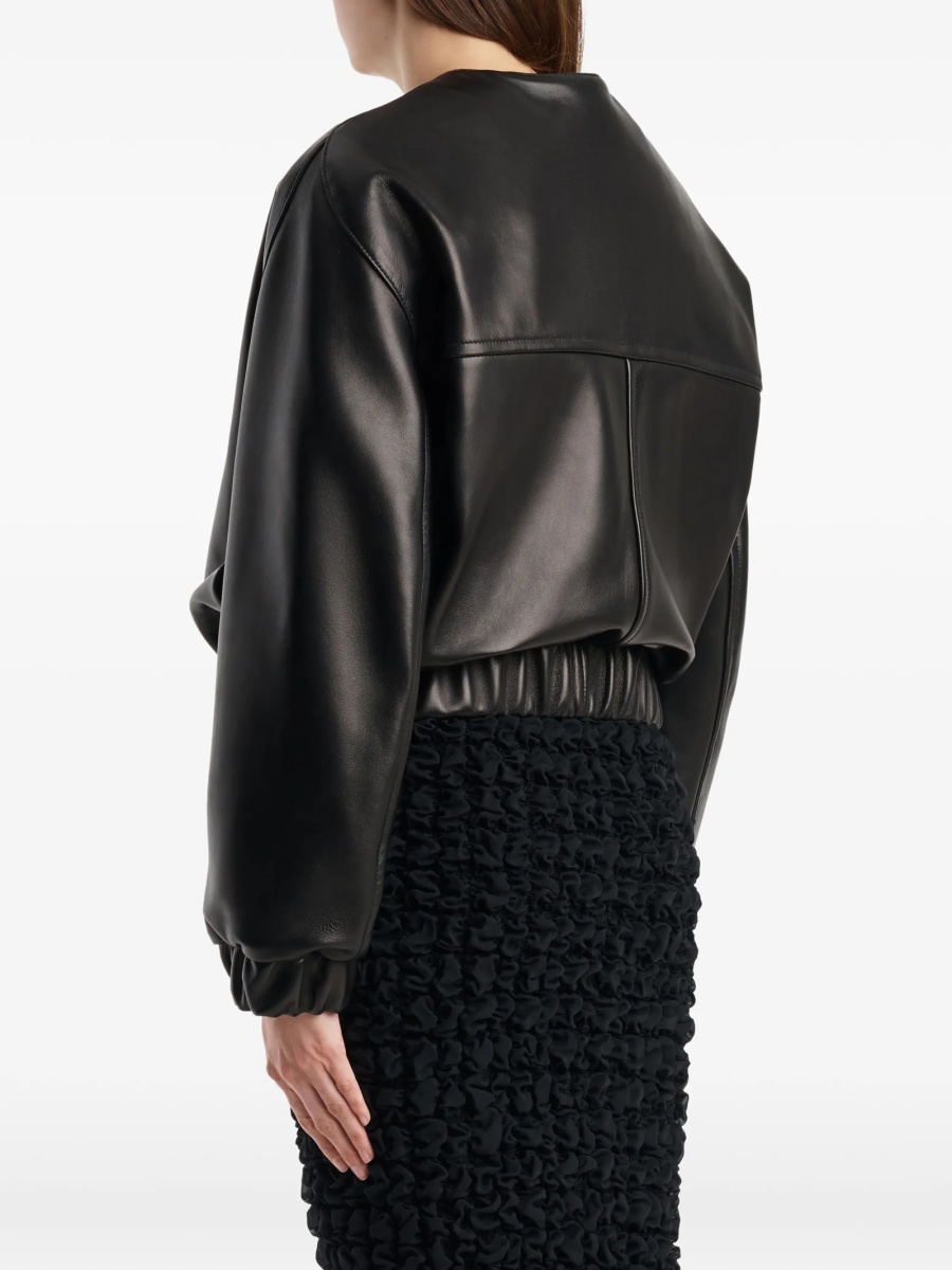 Geaca de piele Khaite neagra - Img 5