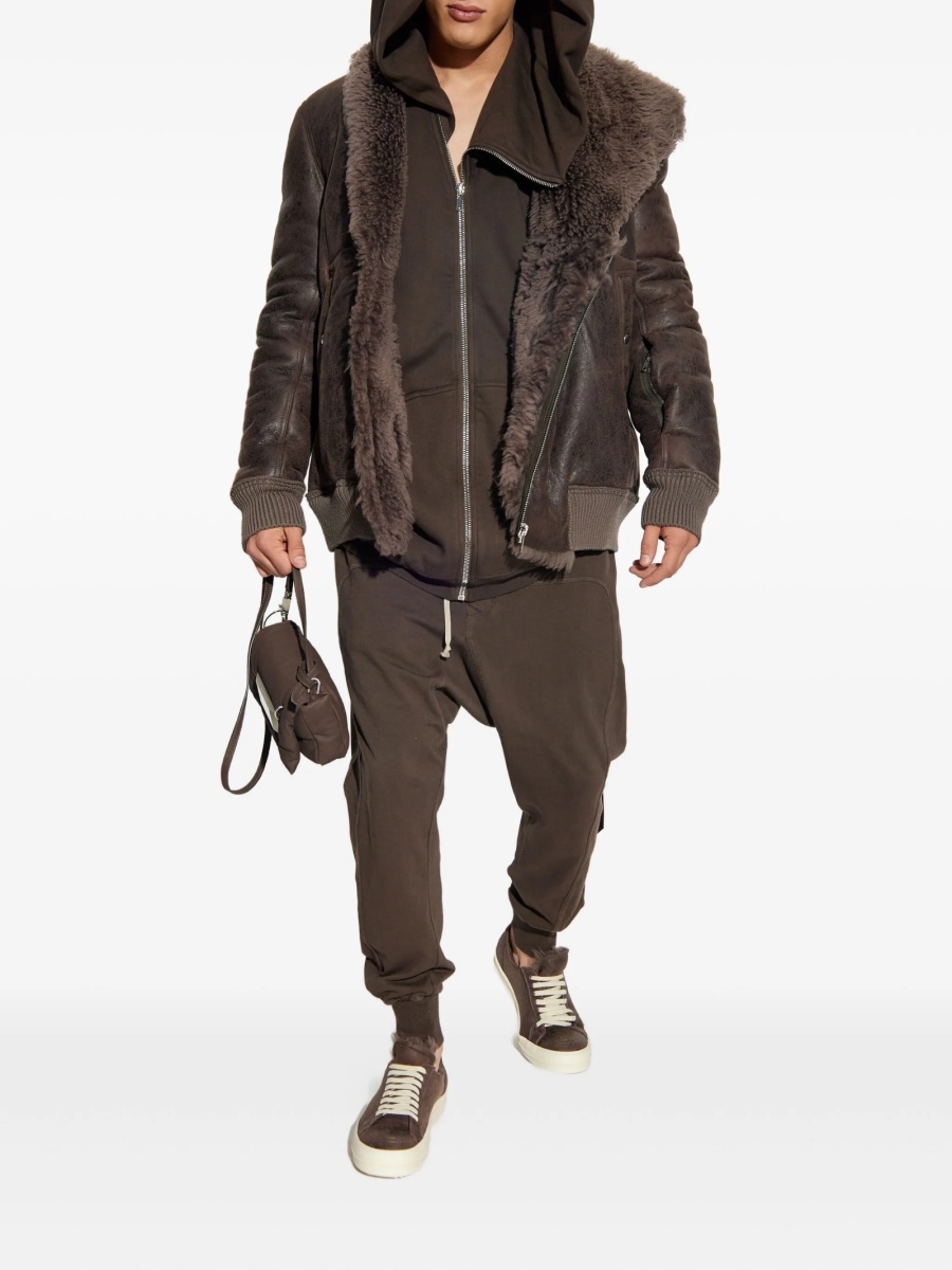 Geaca de piele Rick Owens maro - Img 2