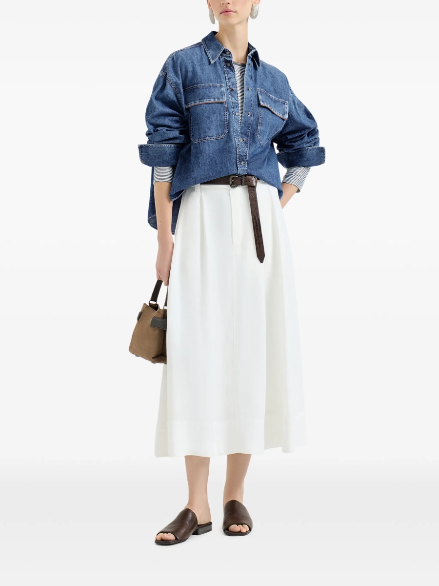 Geaca Oversize Brunello Cucinelli albastra - Img 2