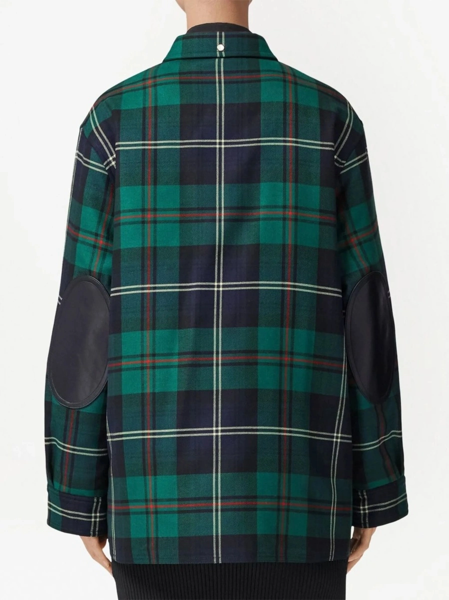 Geaca Oversize Burberry verde din lana - Img 4