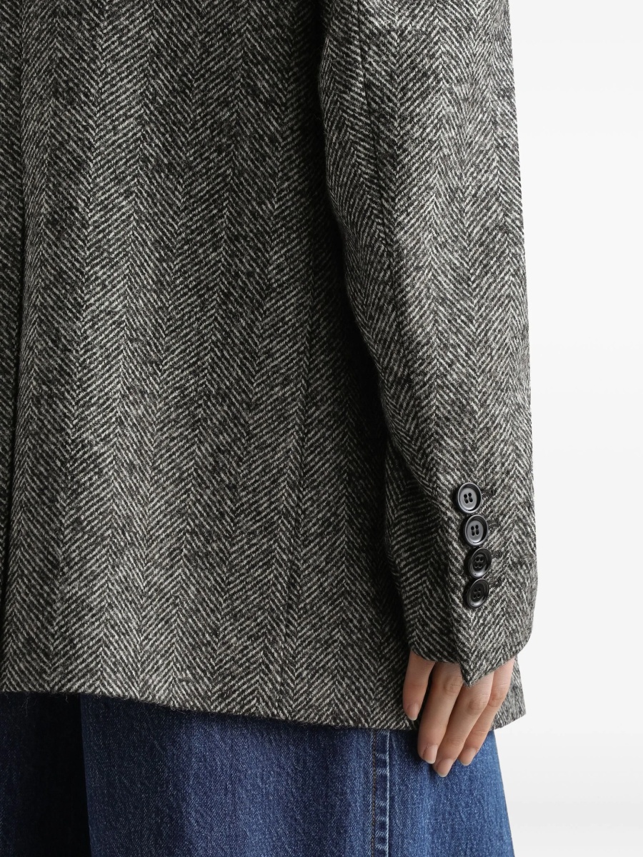 Geaca Oversize Dolce &amp; Gabbana gri din acrilic si polyester - Img 5