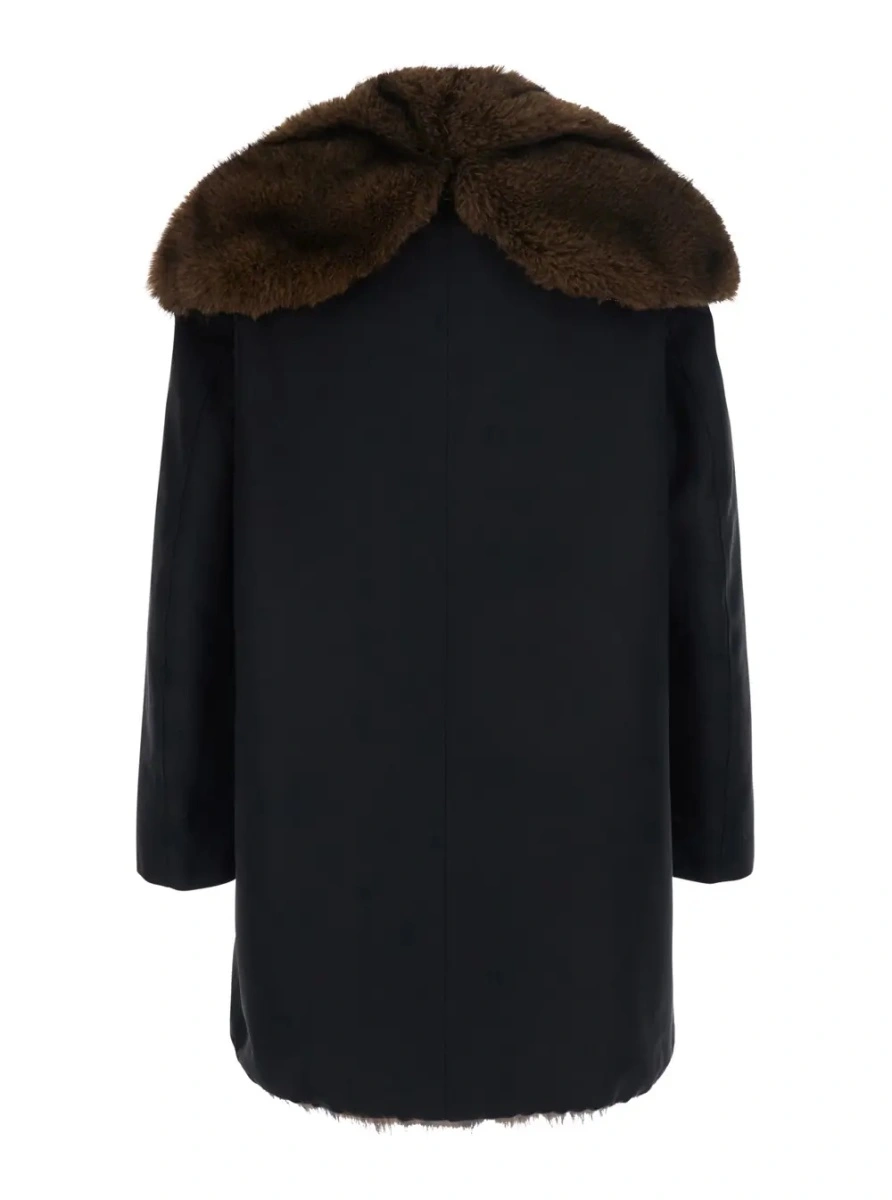 Geaca Parka VALENTINI 1972 neagra din bumbac - Img 2