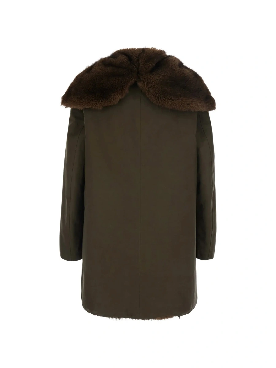 Geaca parka VALENTINI 1972 verde din bumbac - Img 5