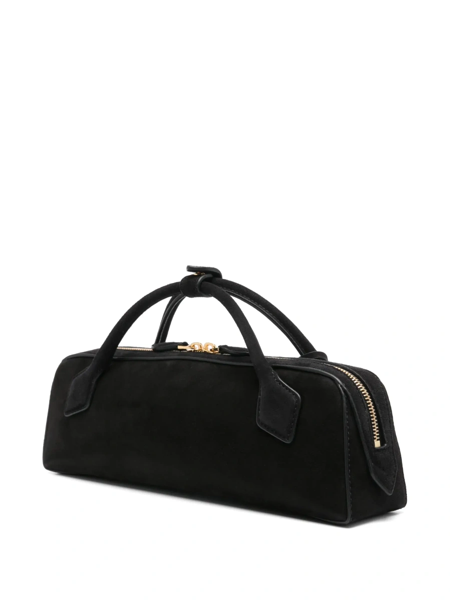 Geanta de mana Alaïa neagra din piele - Img 5