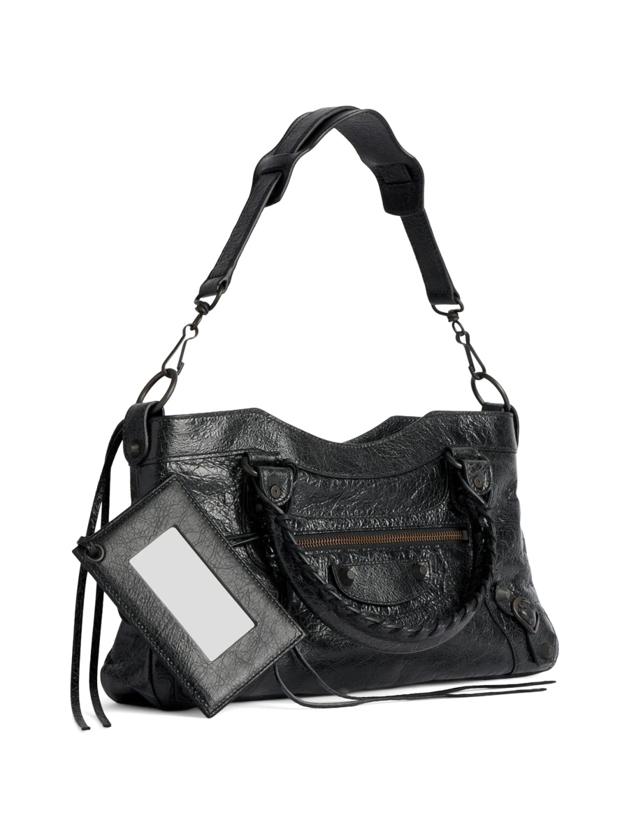 Geanta de mana Balenciaga neagra din piele - Img 4