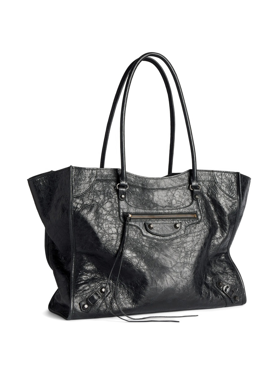 Geanta de mana Balenciaga neagra din piele - Img 3