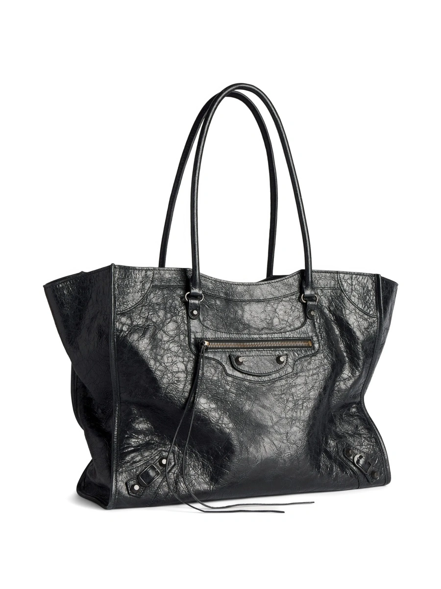 Geanta de mana Balenciaga neagra din piele - Img 3