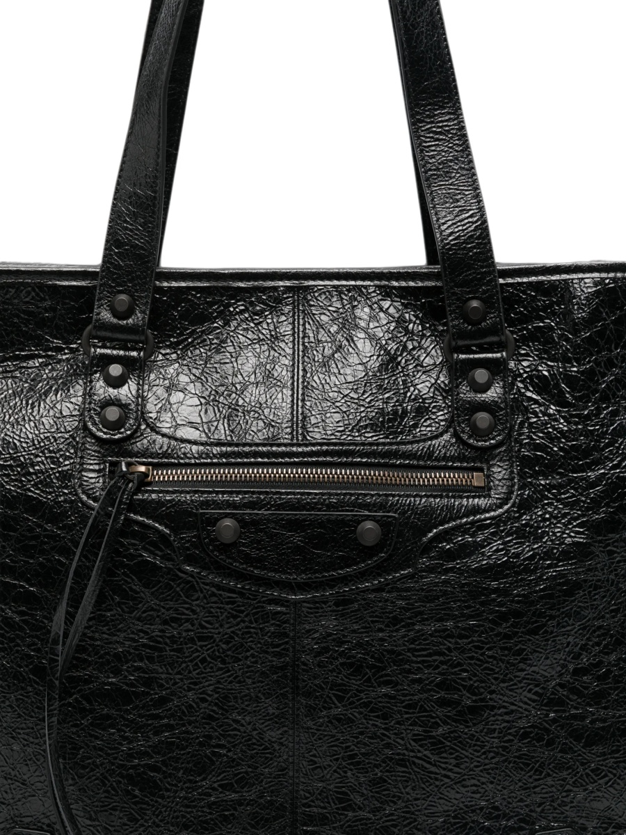 Geanta de mana Balenciaga neagra din piele - Img 4