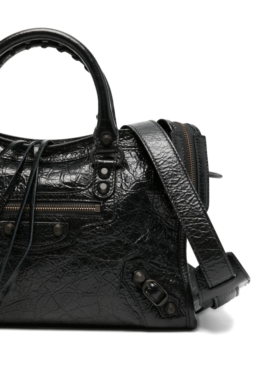 Geanta de mana Balenciaga neagra din piele - Img 4