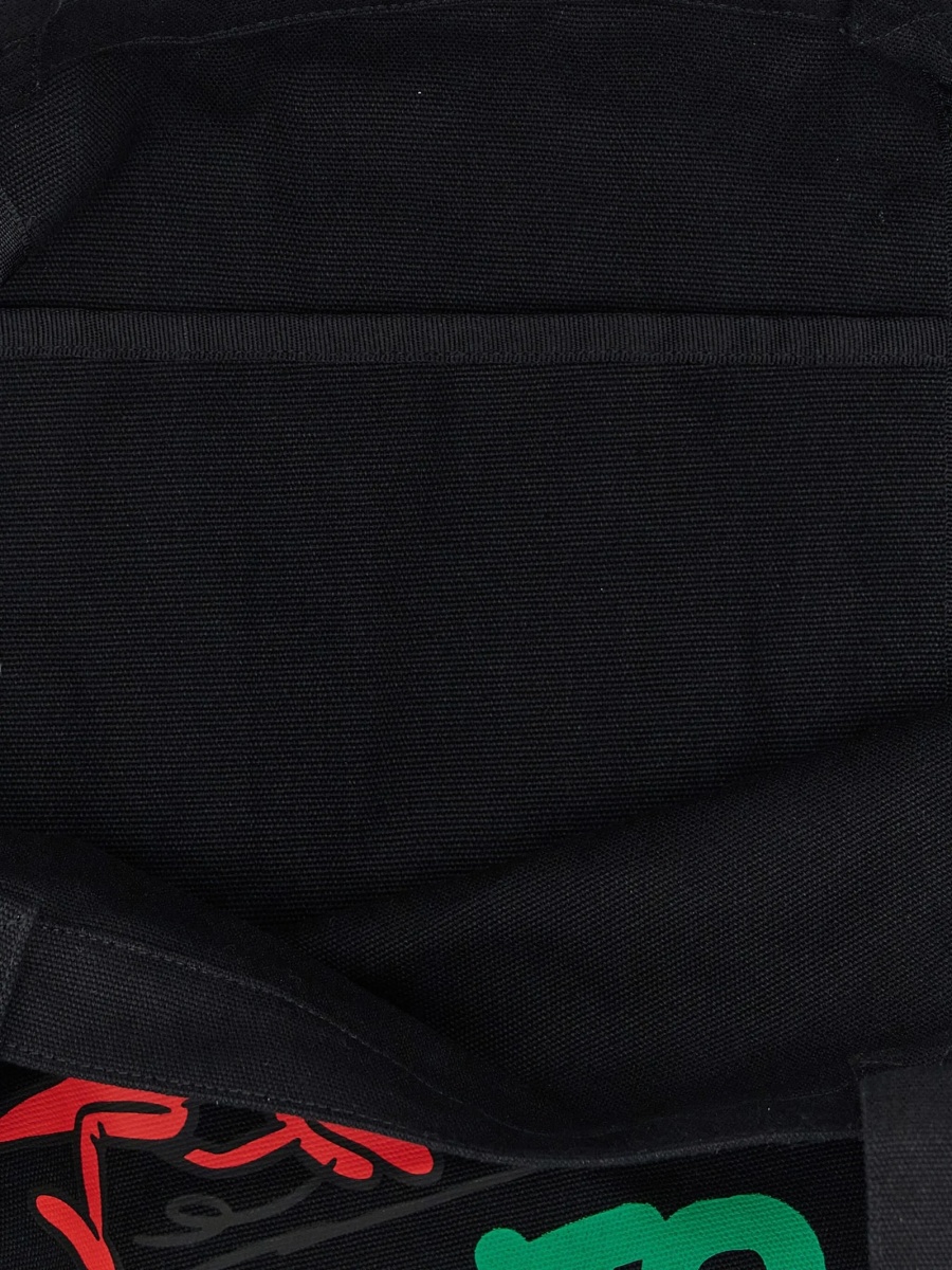 Geanta de mana Carhartt neagra din bumbac - Img 3