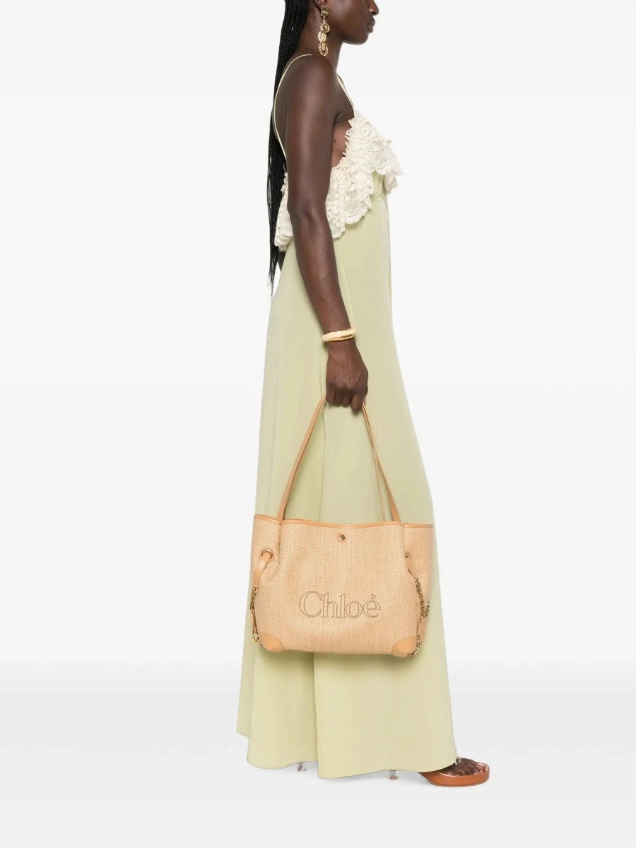 Geanta de mana Chloe bej 'Chloe Clover' - Img 4