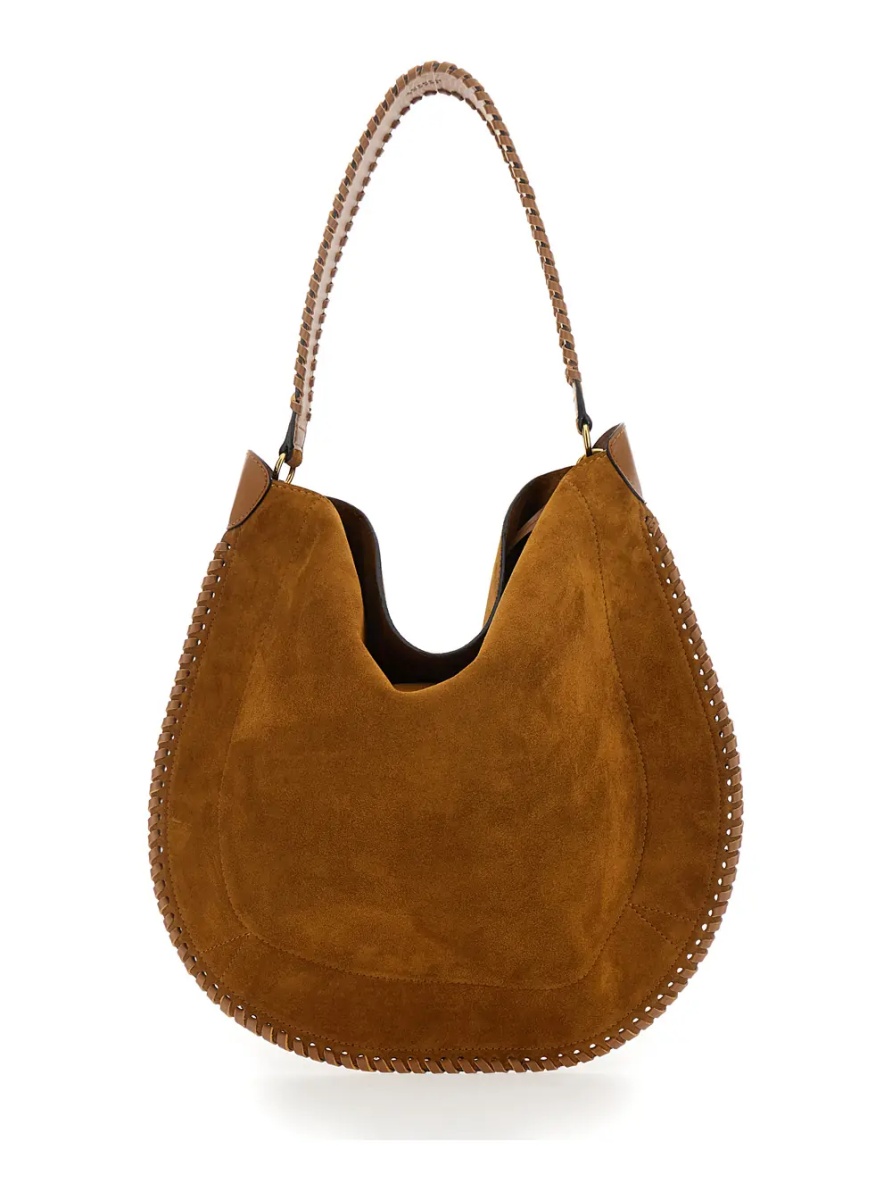 Geanta de mana Crossbody bag 'Oskan Hobo' with Removable Pouch in Brown Suede for Women - Img 2