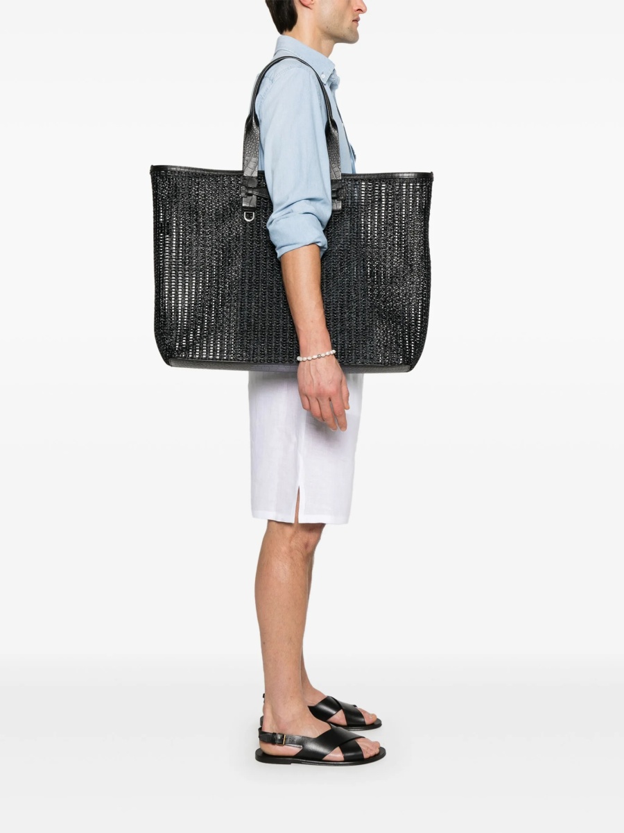 Geanta de mana Dolce &amp; Gabbana neagra din vascoza si bumbac - Img 2