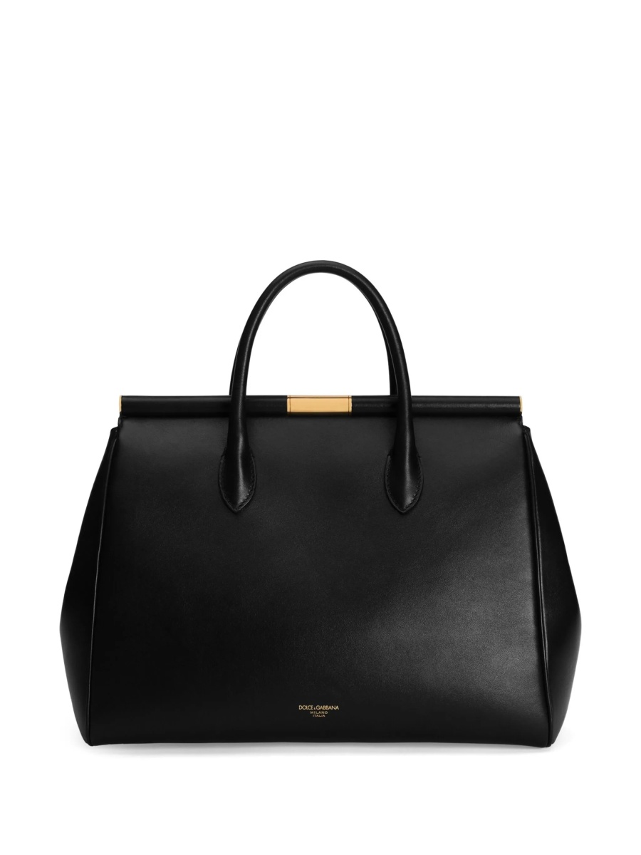 Geanta de mana Dolce &amp; Gabbana Sicily neagra din piele - Img 2