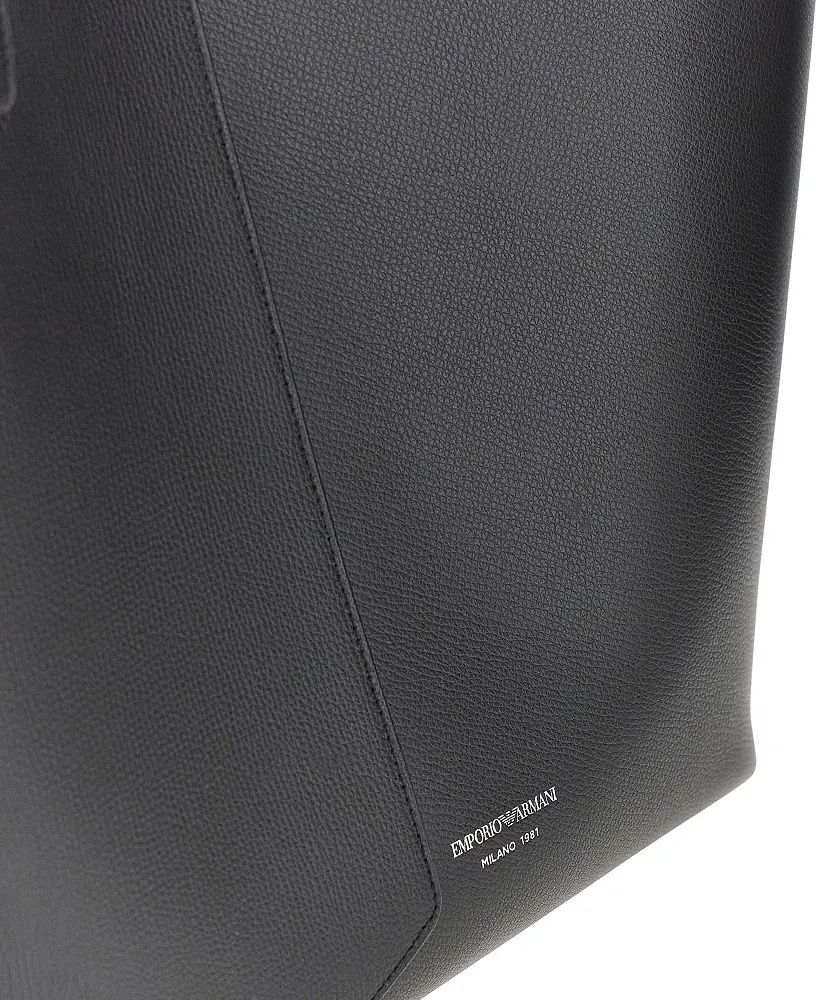 Geanta de mana 'Emporio Armani 1981' leather shopping bag - Img 4