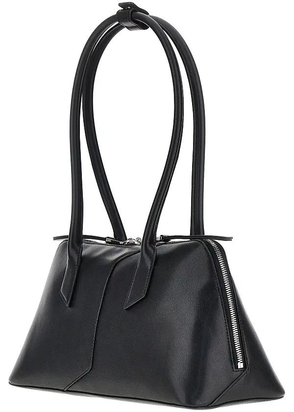 Geanta de mana Emporio Armani neagra din piele - Img 2