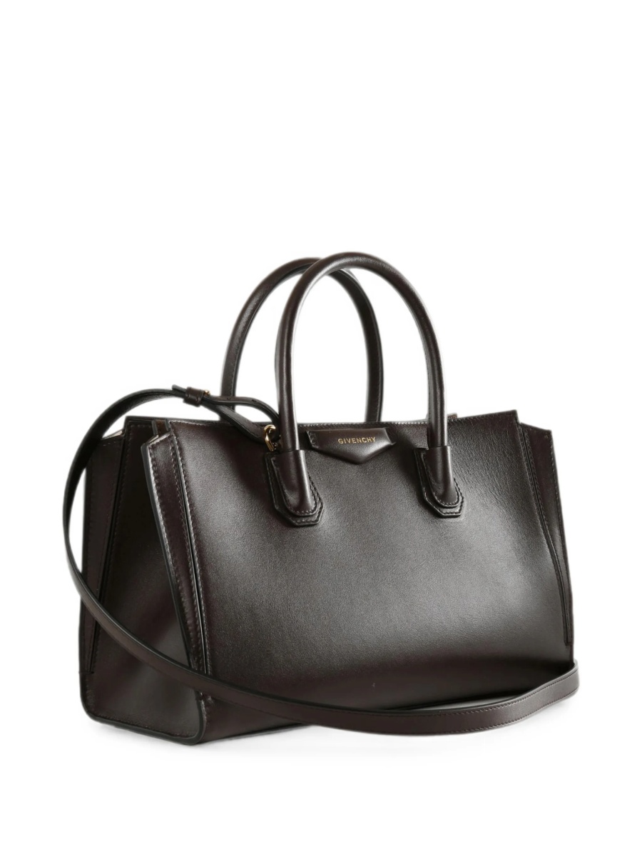 Geanta de mana Givenchy antigona maro din piele - Img 2