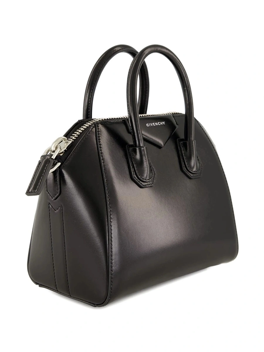 Geanta de mana Givenchy antigona neagra din piele - Img 4