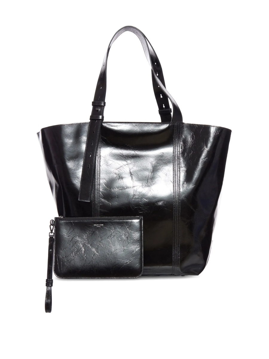 Geanta de mana Golden Goose neagra din piele - Img 3