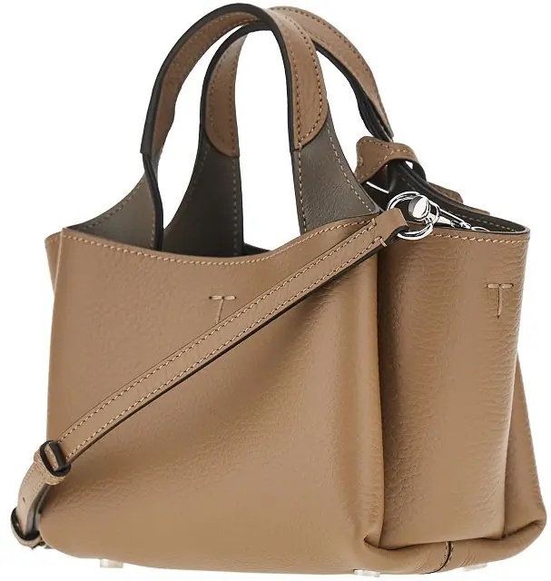 Geanta de mana Grained leather mini shopping bag - Img 2