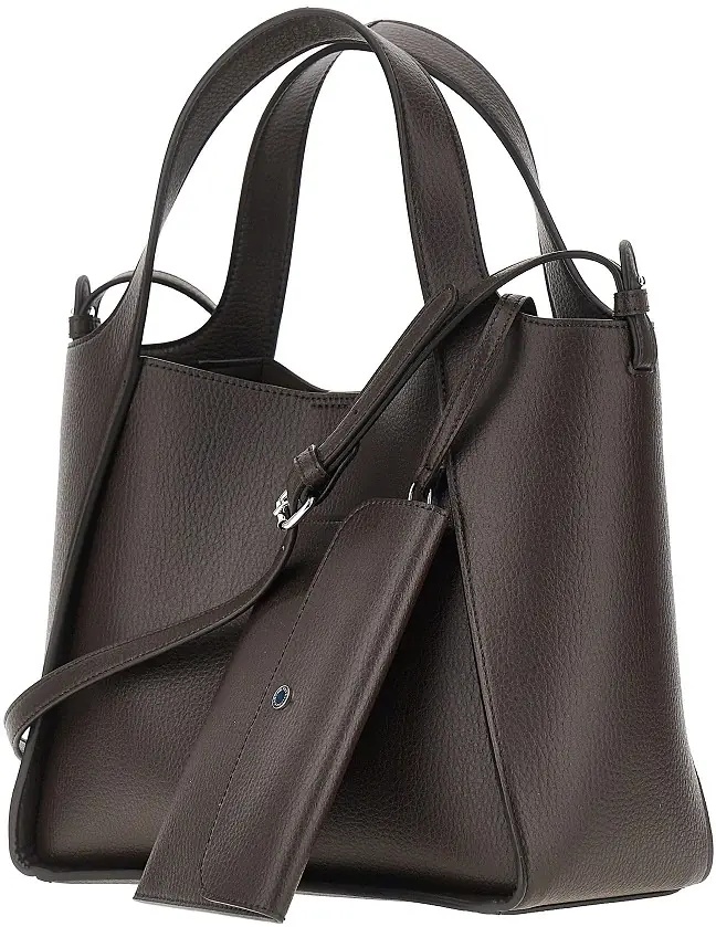 Geanta de mana Grained vegan leather 'Stella Logo' bag - Img 2